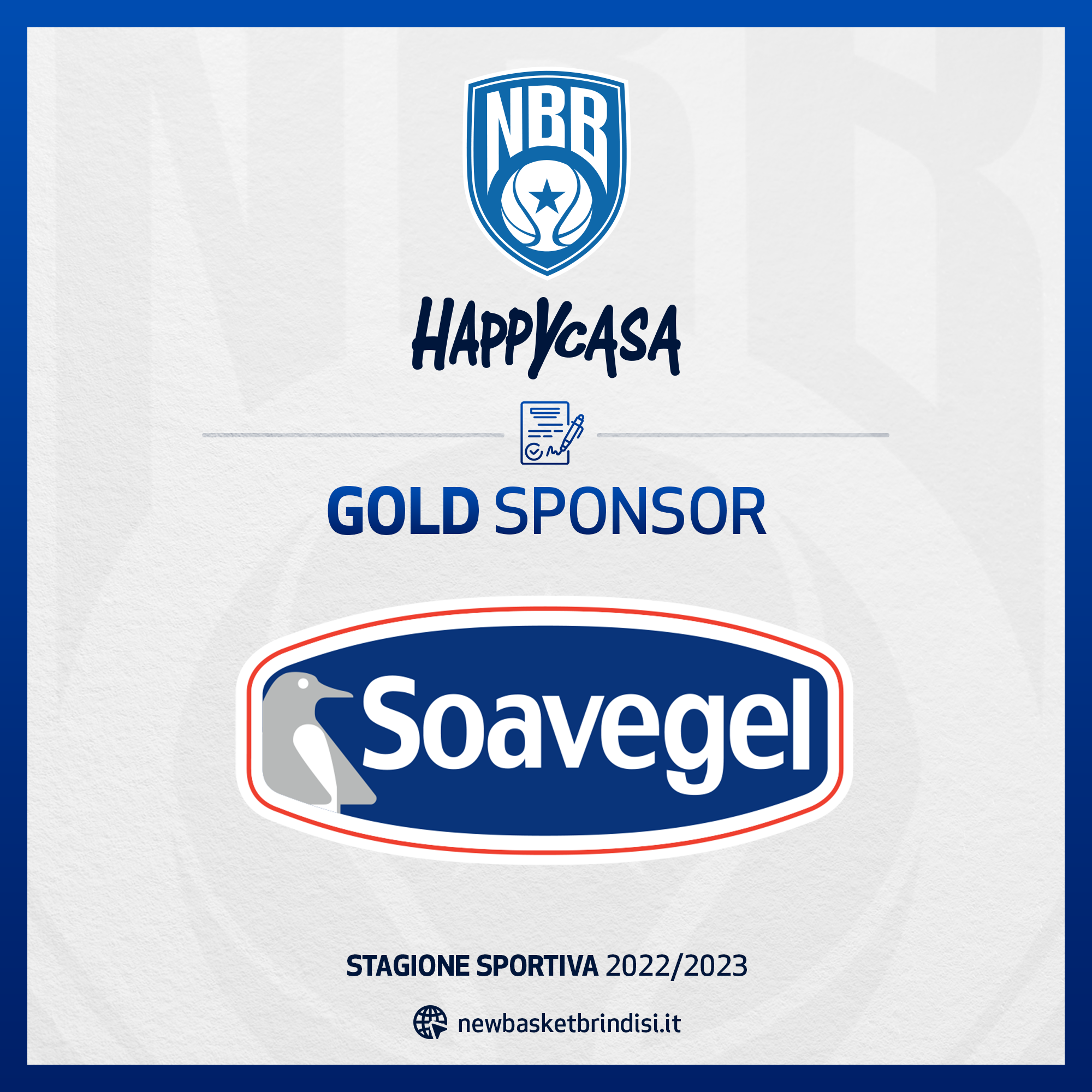 Soavegel Gold sponsor Happy Casa Brindisi
